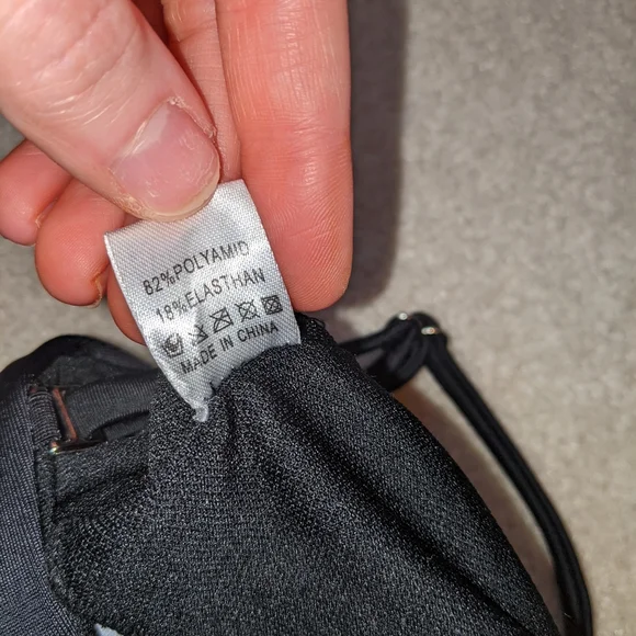 2 piece black bikini set w/ embroidered roses/flowers - Picture 10 of 15